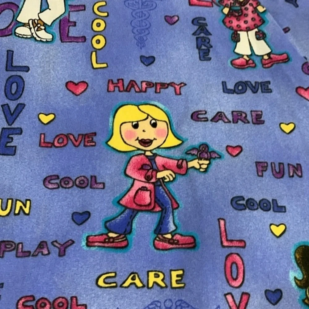 ✨Simply Basic Nurses Cartoons Scrubs Top - Picture 2 of 10